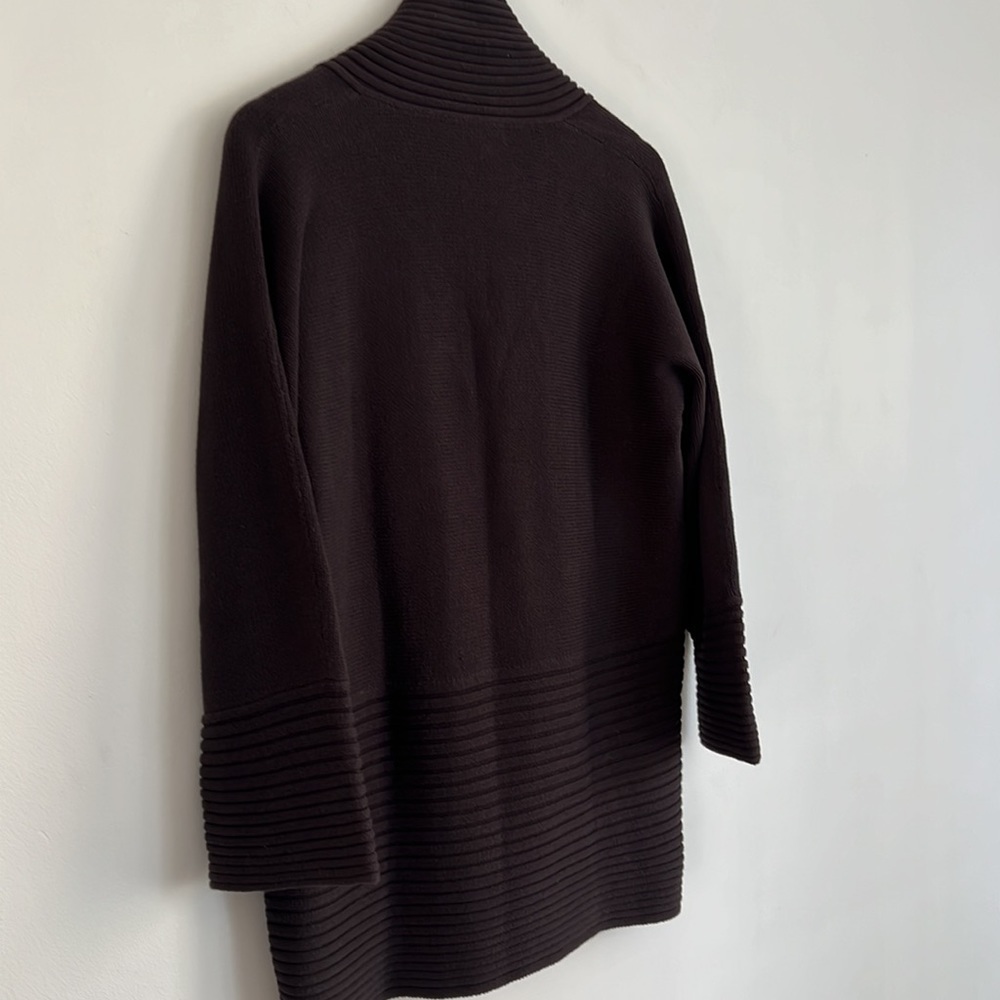 ABBIE Mags Open Front Cardigan Brown - Picture 5 of 8